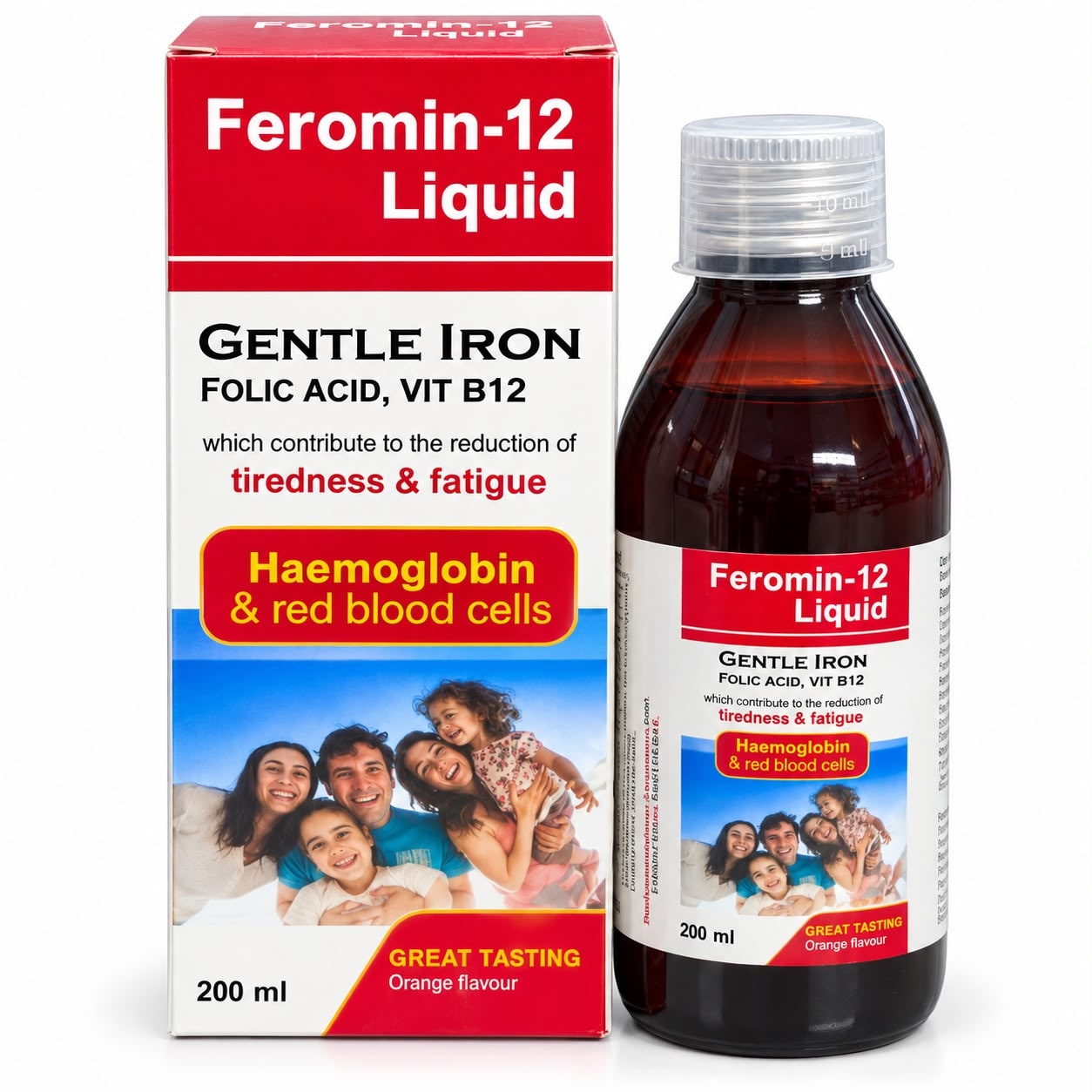 Feromin - 12 Liquid (Iron ,Folic acid ,Vit B12)
