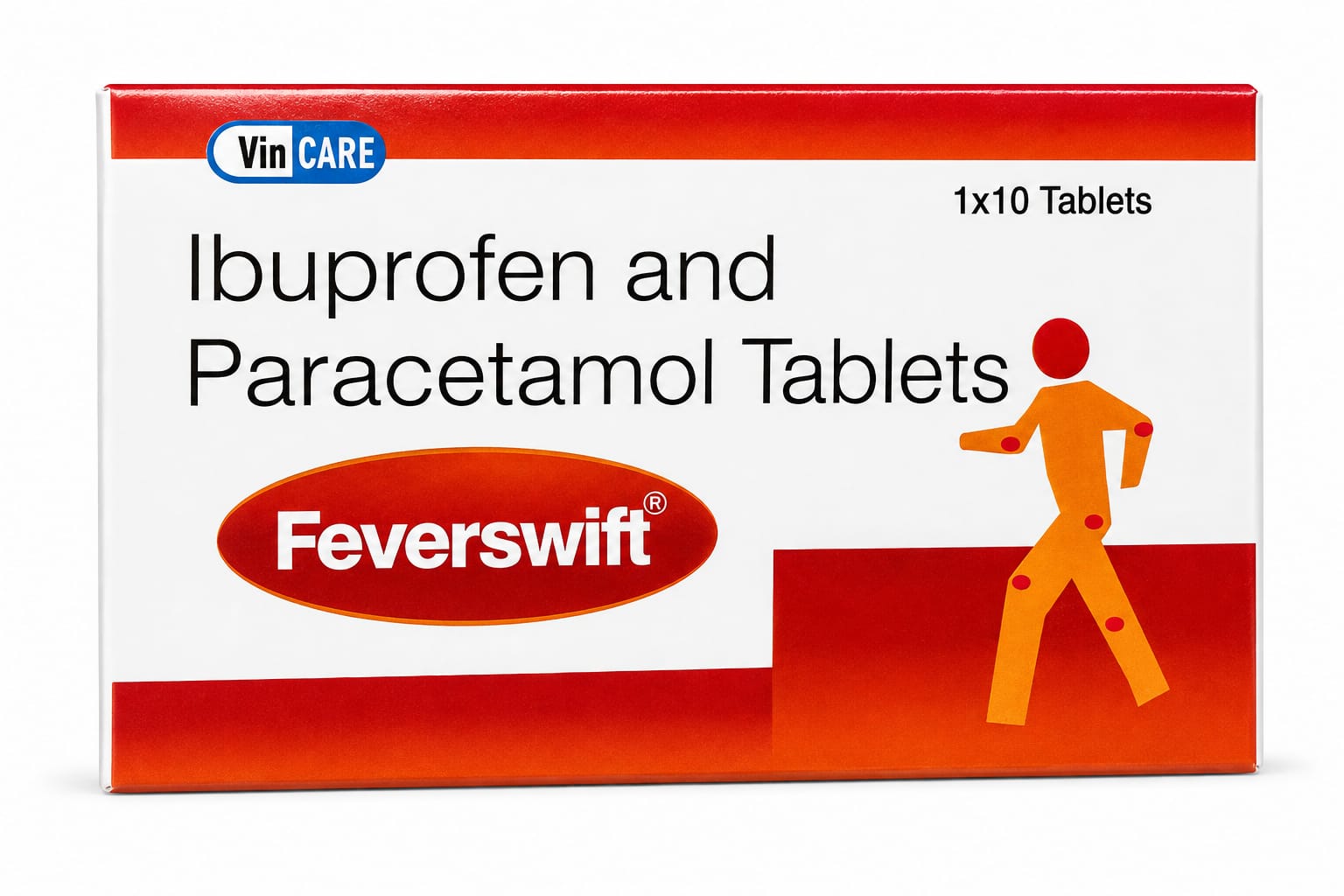 Feverswift (Ibuprofen & Paracetamol )Tablets