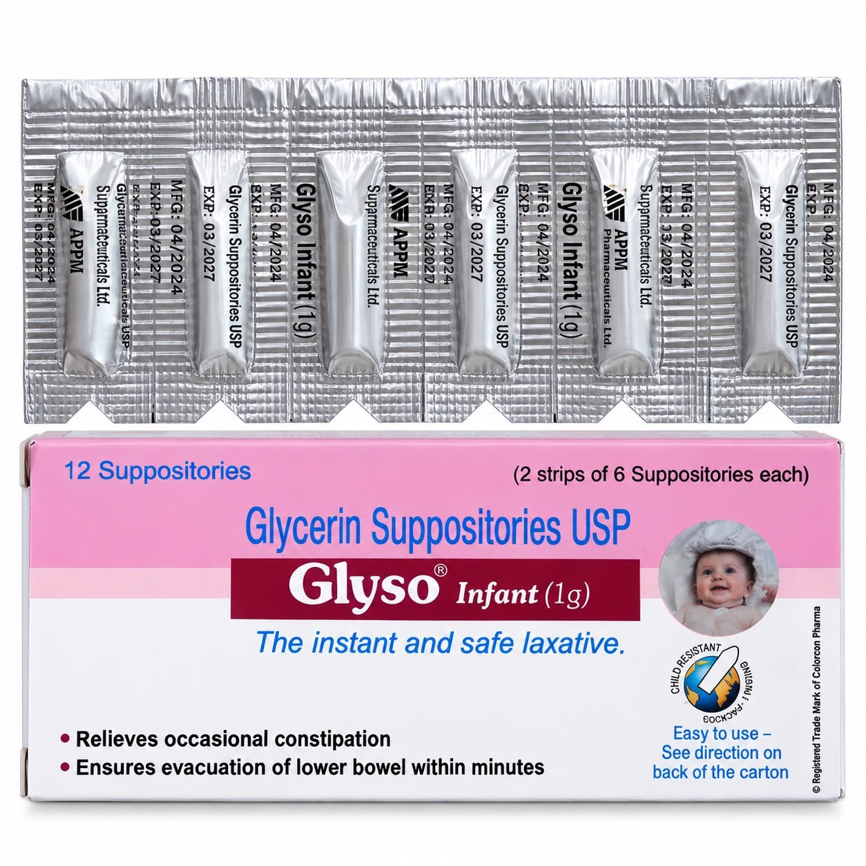 Glycerin Suppositories 1g