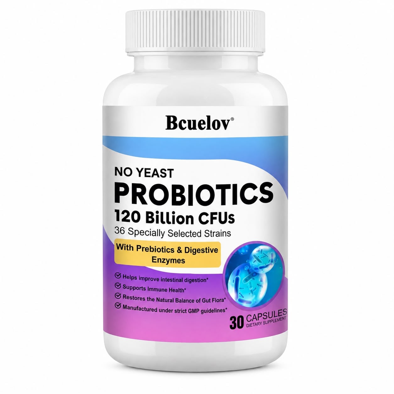 Bcuelov Probiotics 120 B CFUs Caps