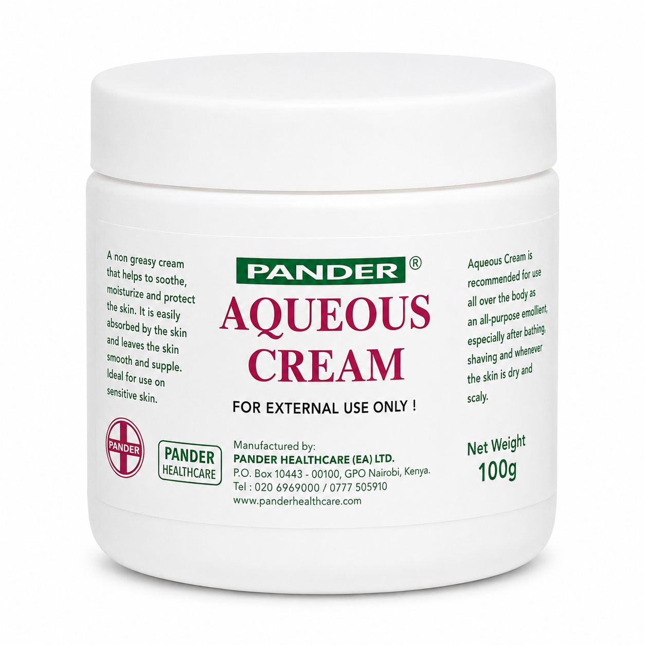 Pander Aqueous Cream 100G
