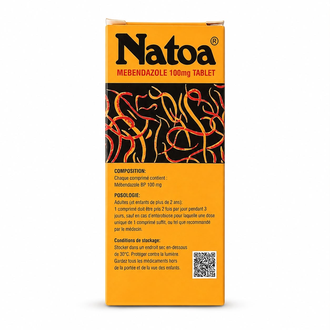 NATOA (Mebendazole) Tablets 100mg