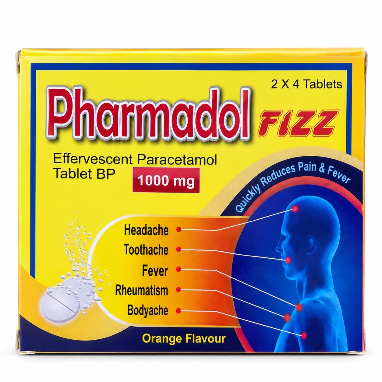 Pharmadol fizz 1g ( Effervescent paracetamol)
