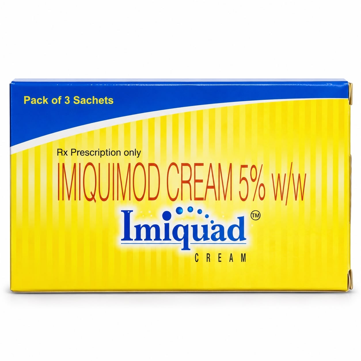 Imiquad Cream (Imiquimod 5%) Aldara Generic 3 Sachets