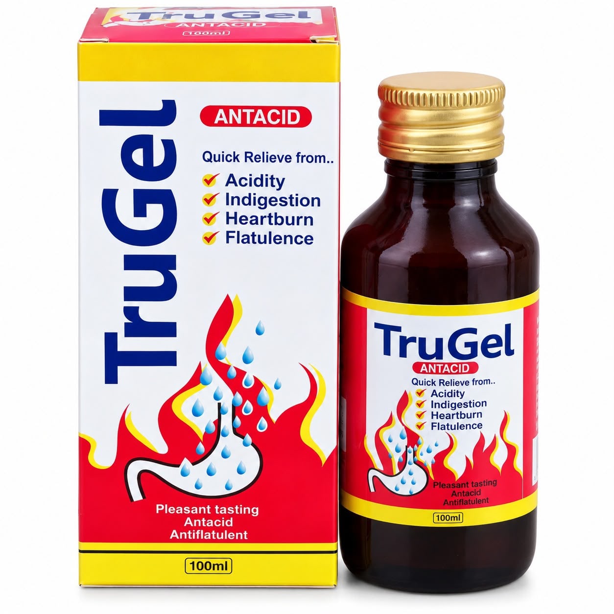 TruGel Antacid Suspension 100 ml