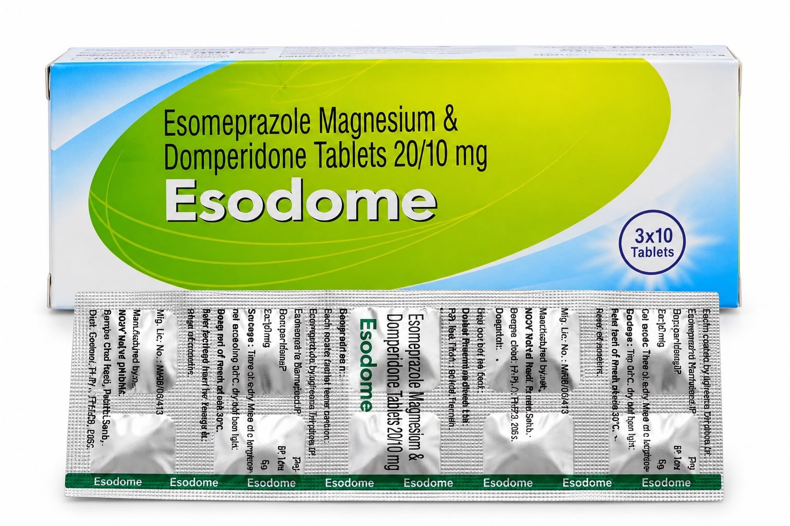 Esodome Tablets (Esomeprazole & Domperidone)