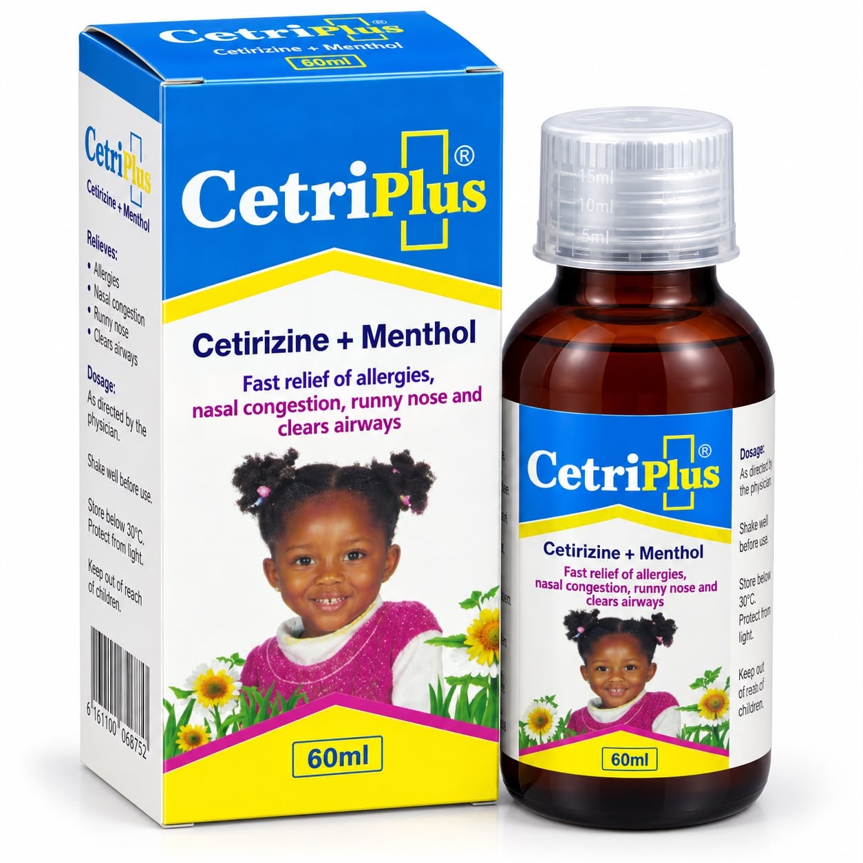 Cetriplus syrup (Cetrizine & Menthol) 60ml