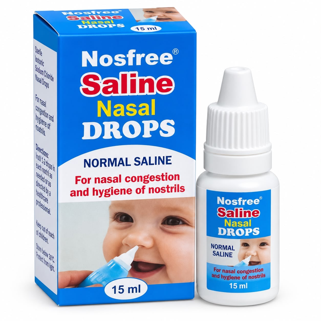 Nosfree Saline Nasal Drops Normal Saline
