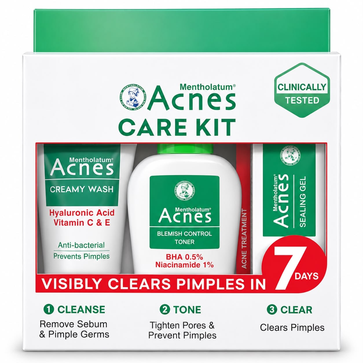 Acnes Treatment KIT 3-in-1