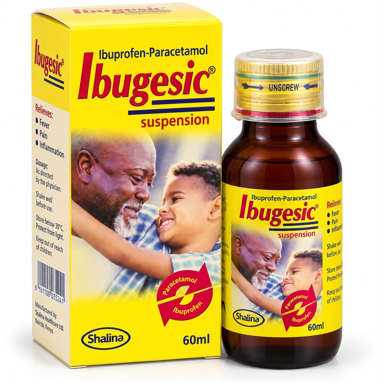 Ibugesic (Brufen & Paracetamol) suspension 60ml