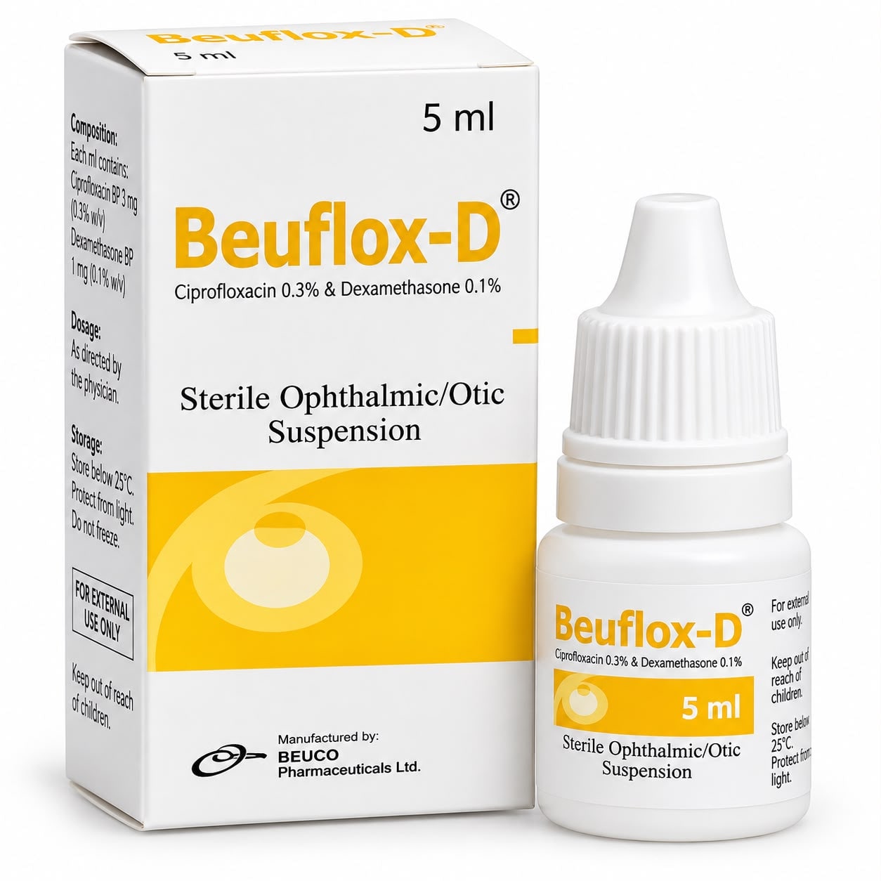 BEUFLOX D EYE/EAR DROPS