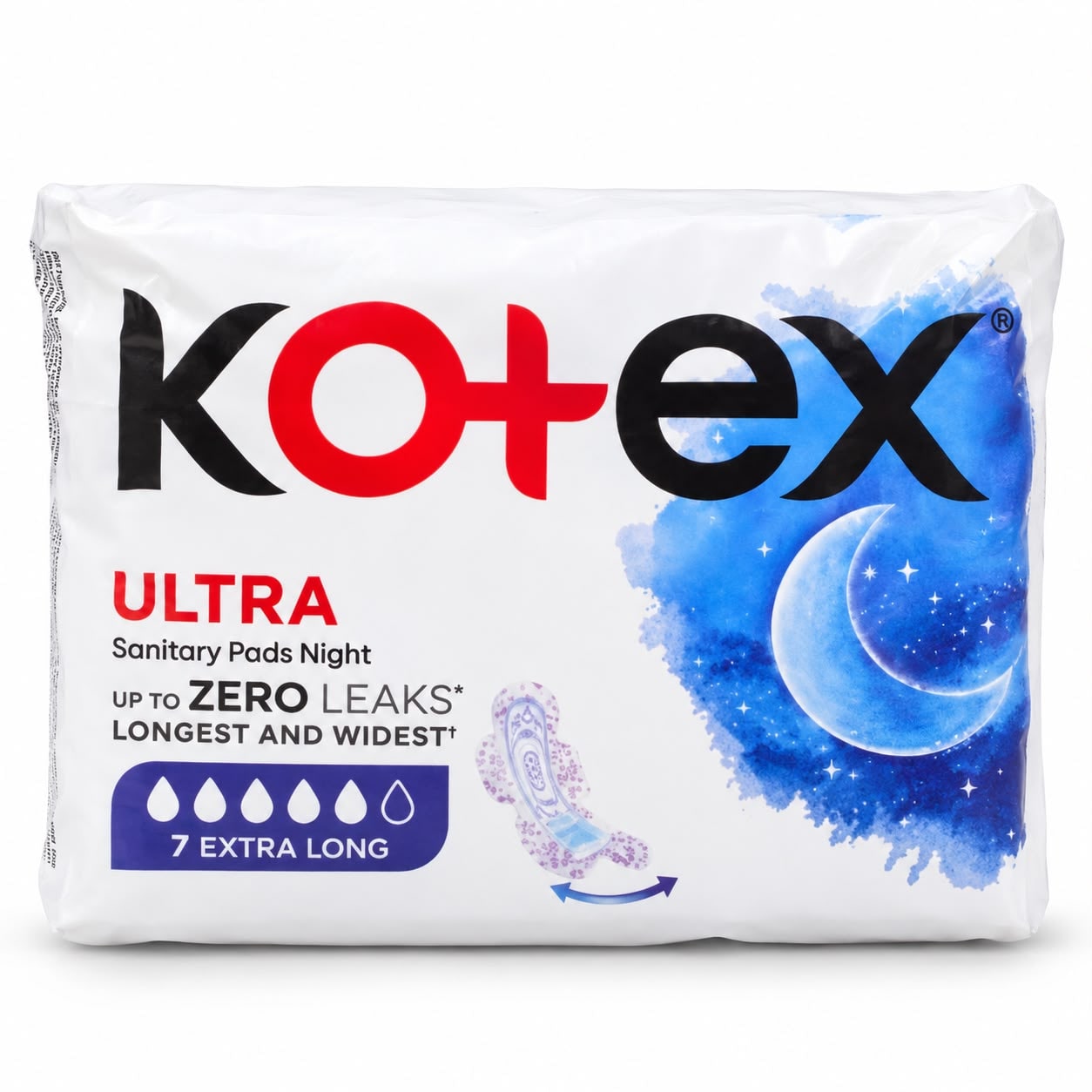 Kotex Sanitary Pads, Kotex Ultra Night 7 Extra Long