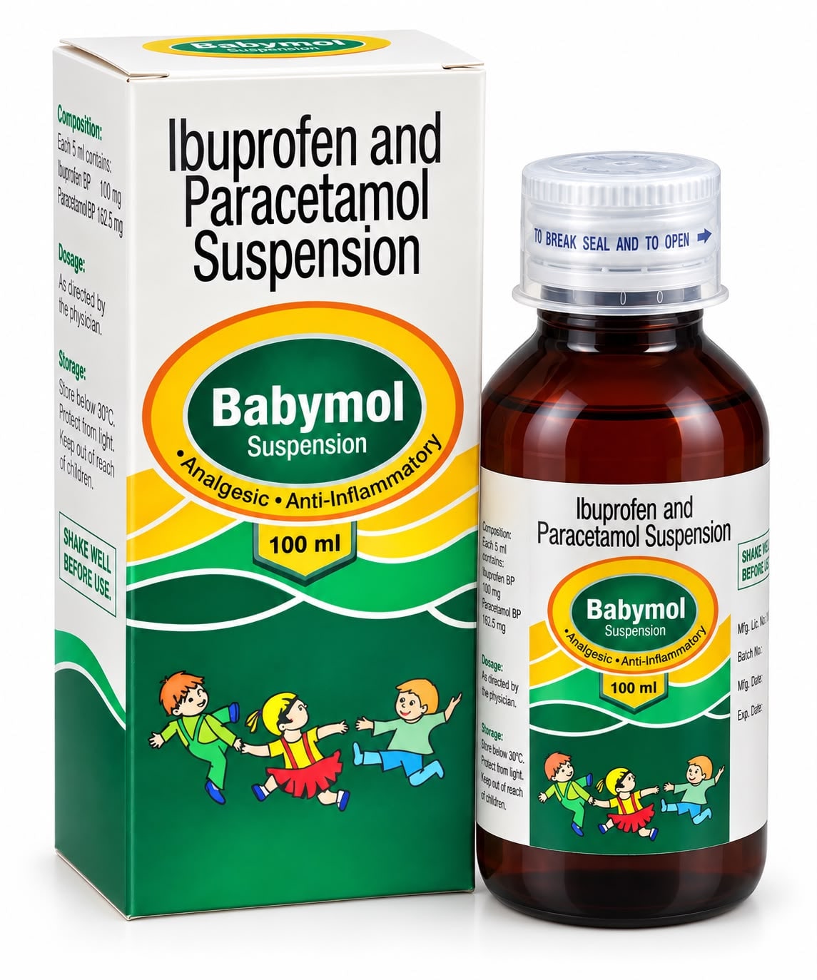 Babymol (Brufen &Paracetamol Suspension)100ml