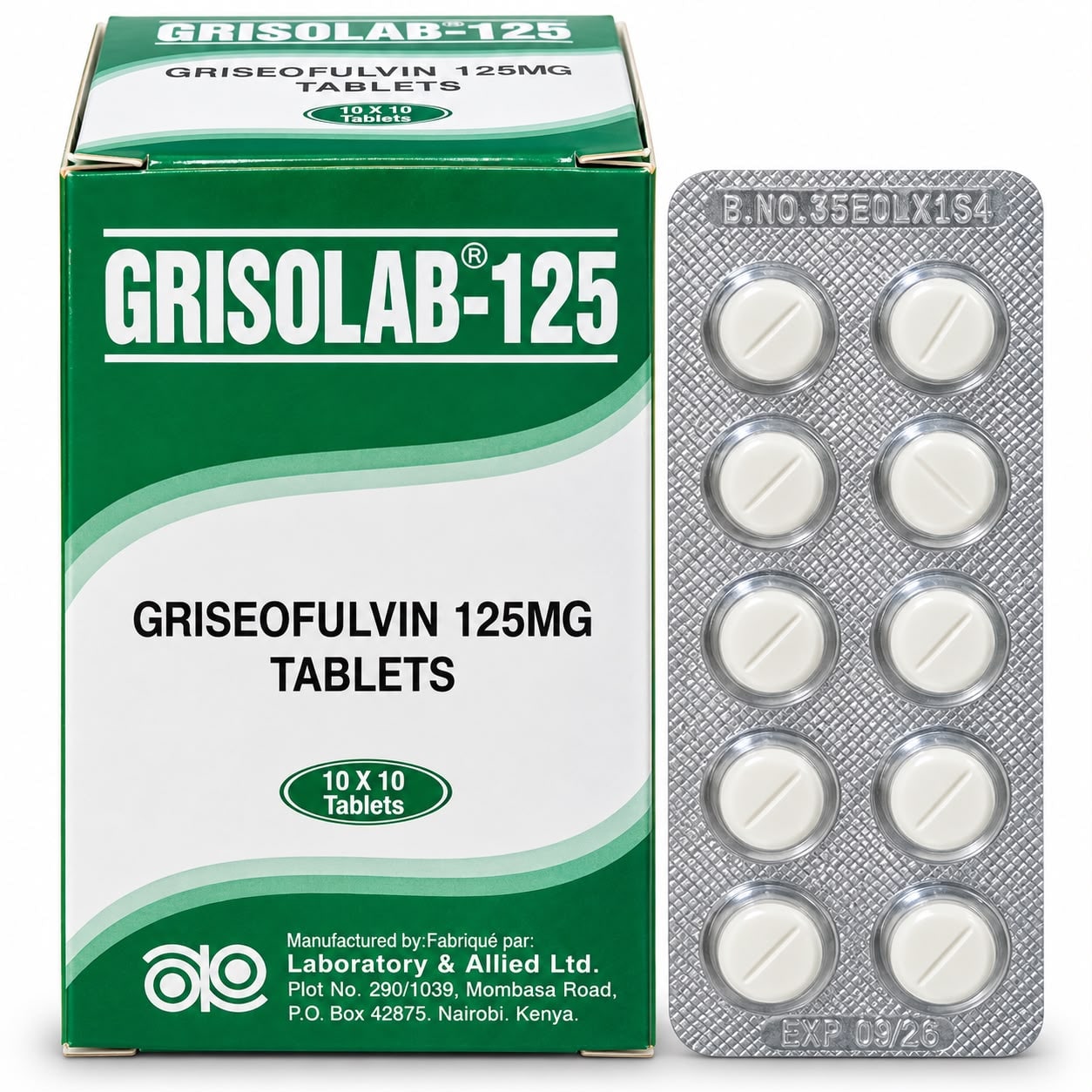 Griseofulvin 125mg tablet