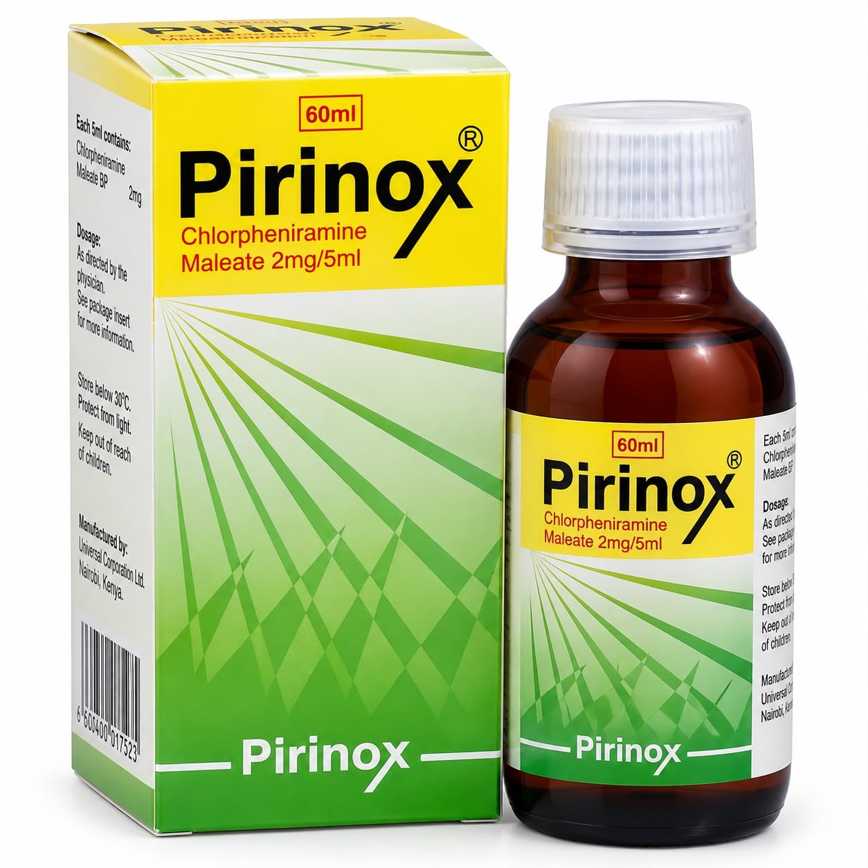 Pirinox syrup (Piriton)