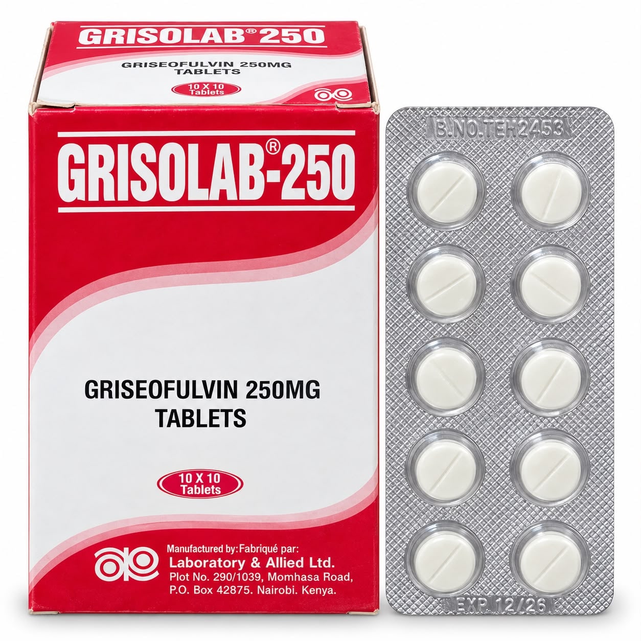 Griseofulvin 250mg tablet