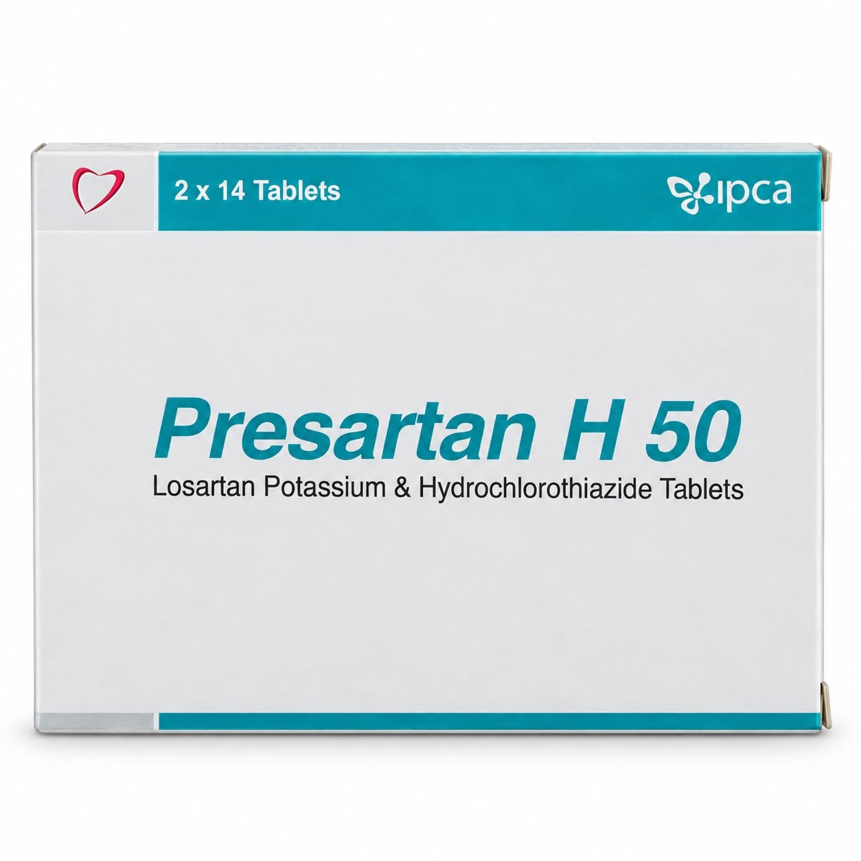 Presartan H 50mg tablets (Losartan + HCTZ)
