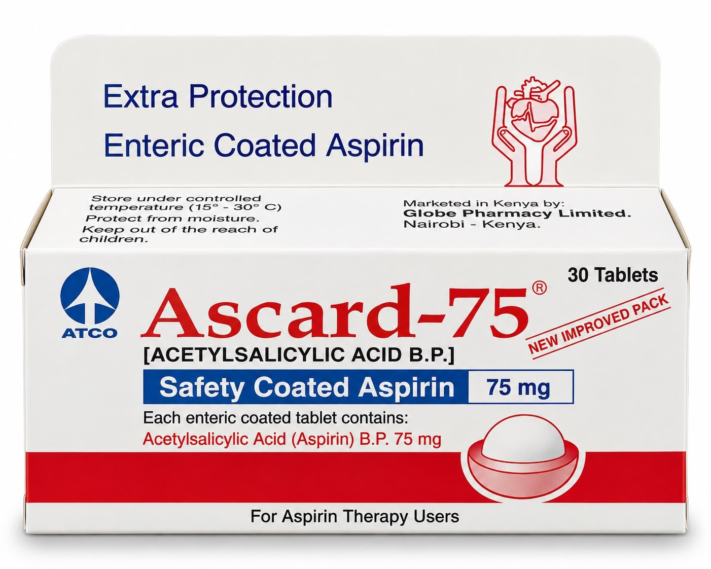 Ascard 75mg tablets (Aspirin)