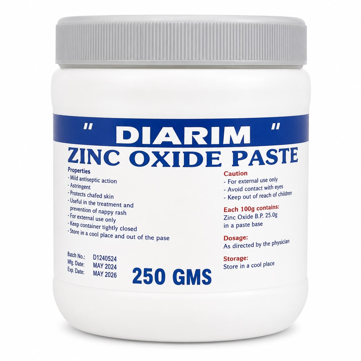 Zinc Oxide Paste 250g
