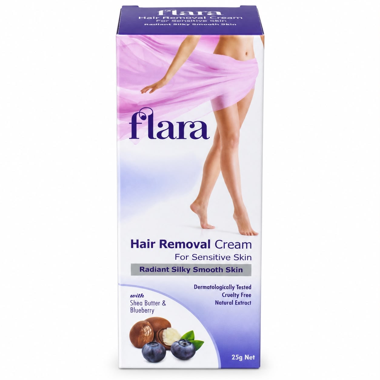 Flara Hair Removal Cream (Normal & Sensitive Skin 25g, Sensitive Skin