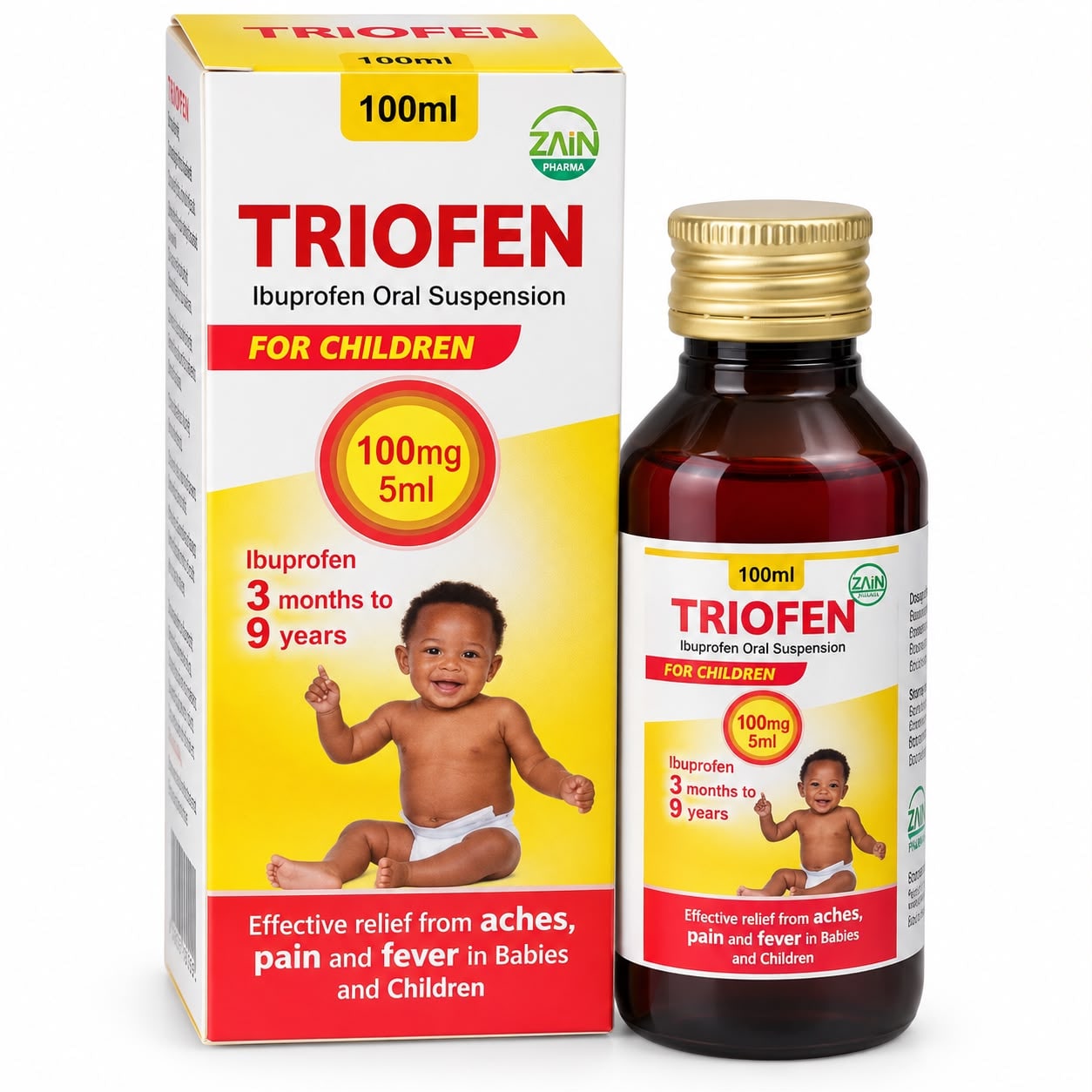 TRIOFEN suspension (Ibuprofen) 100ml