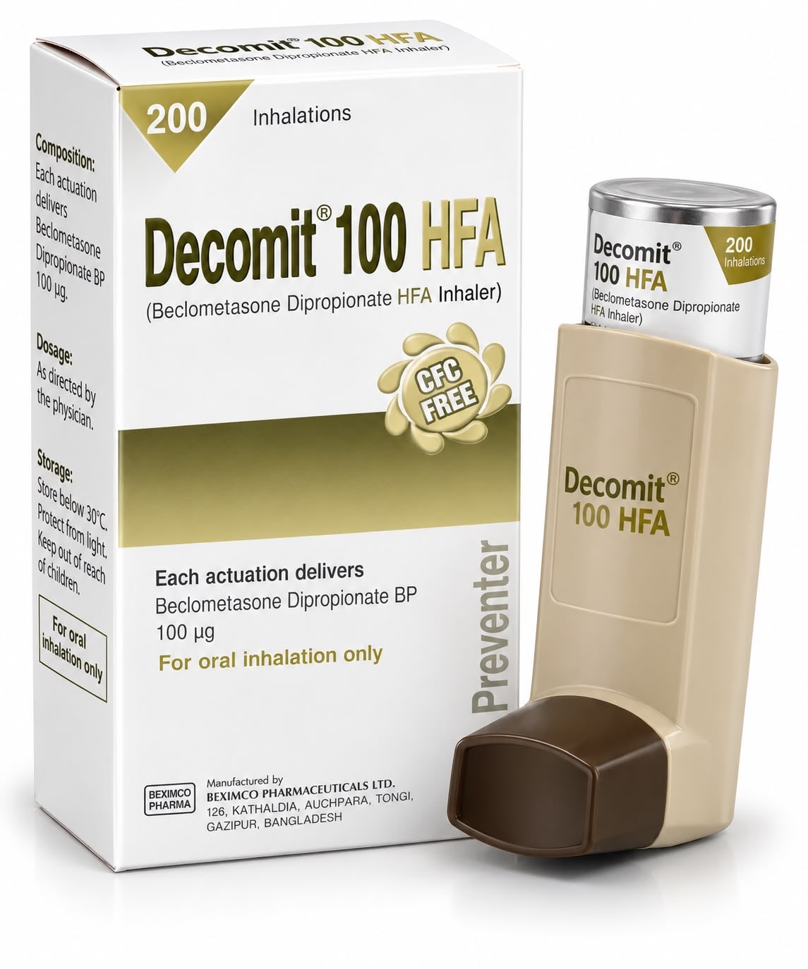 Decomit inhaler