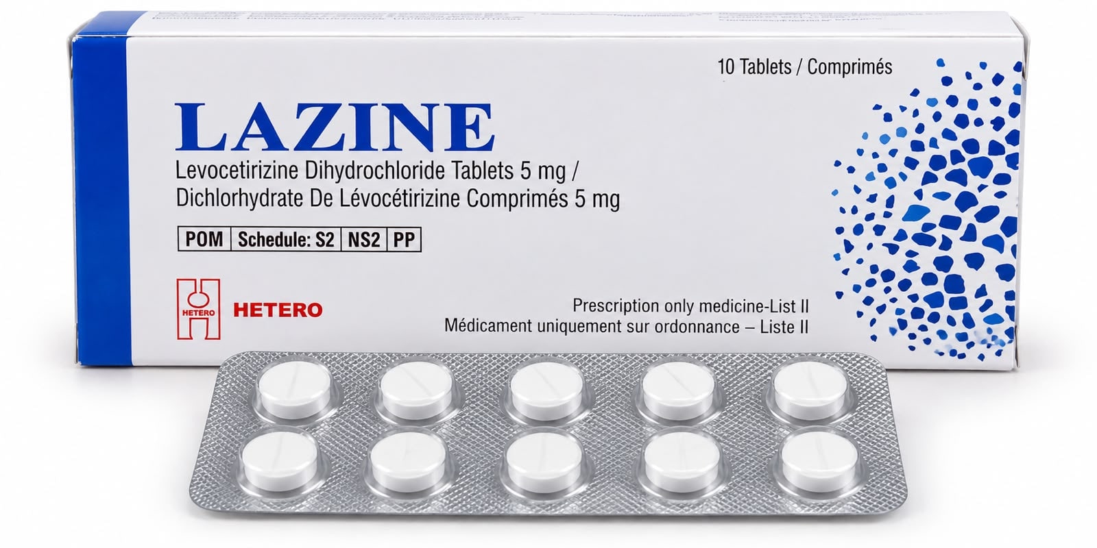 Lazine 5mg (Levocetirizine) tablet