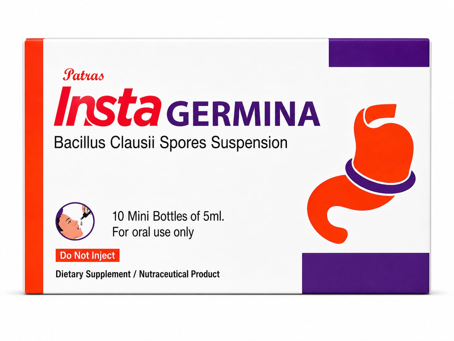 InstaGermina Oral Suspension (Bacillus clausii 2 Billion Spores)