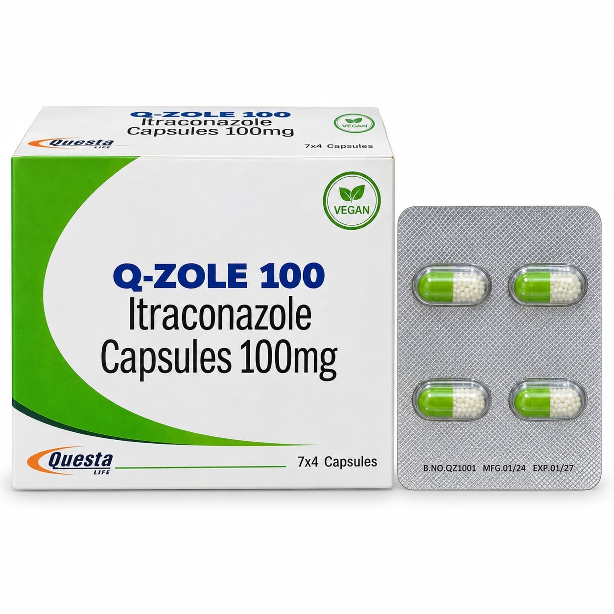 Q-Zole 100mg capsules (Itraconazole)