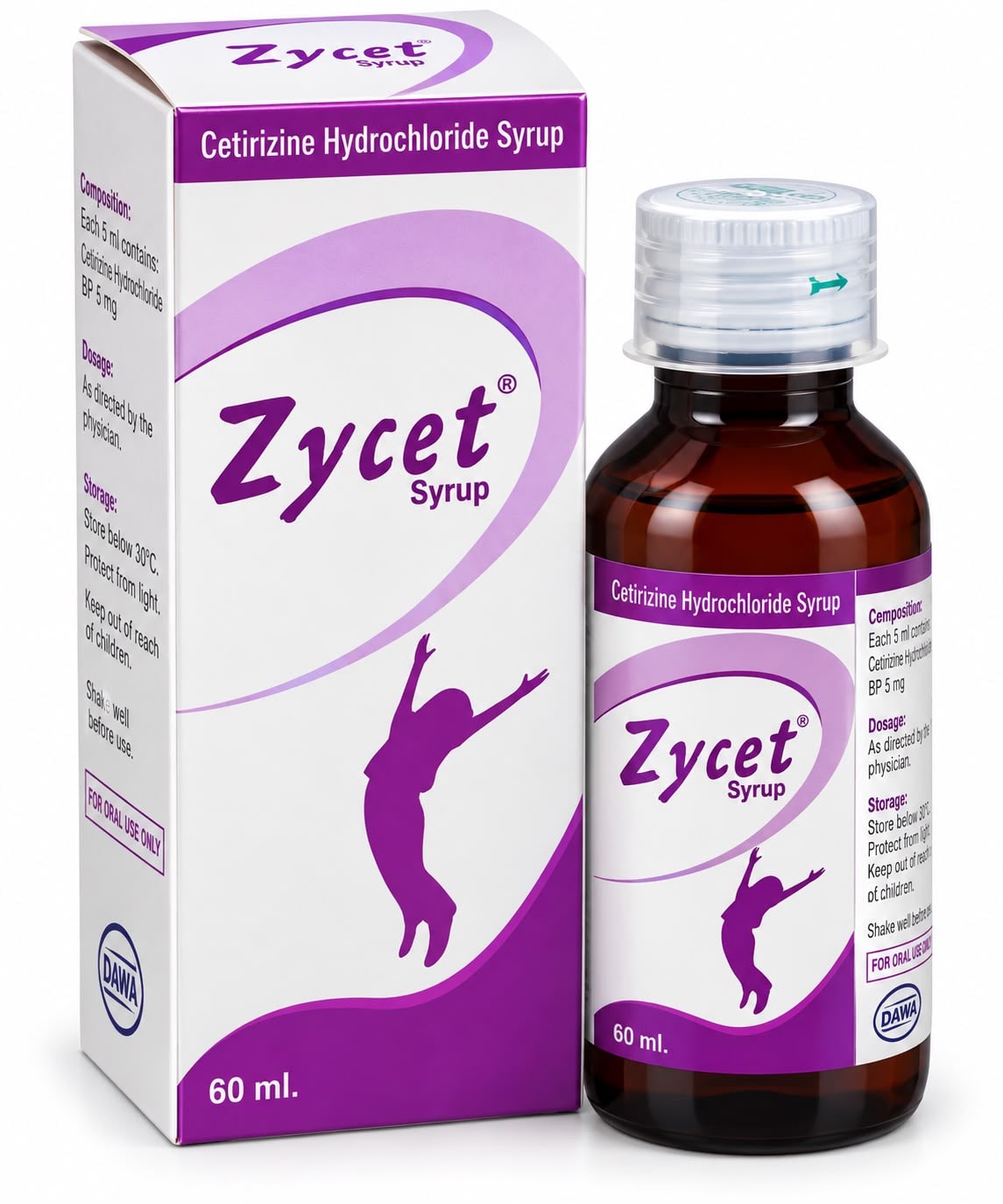 Zycet syrup (Cetirizine) 60ml