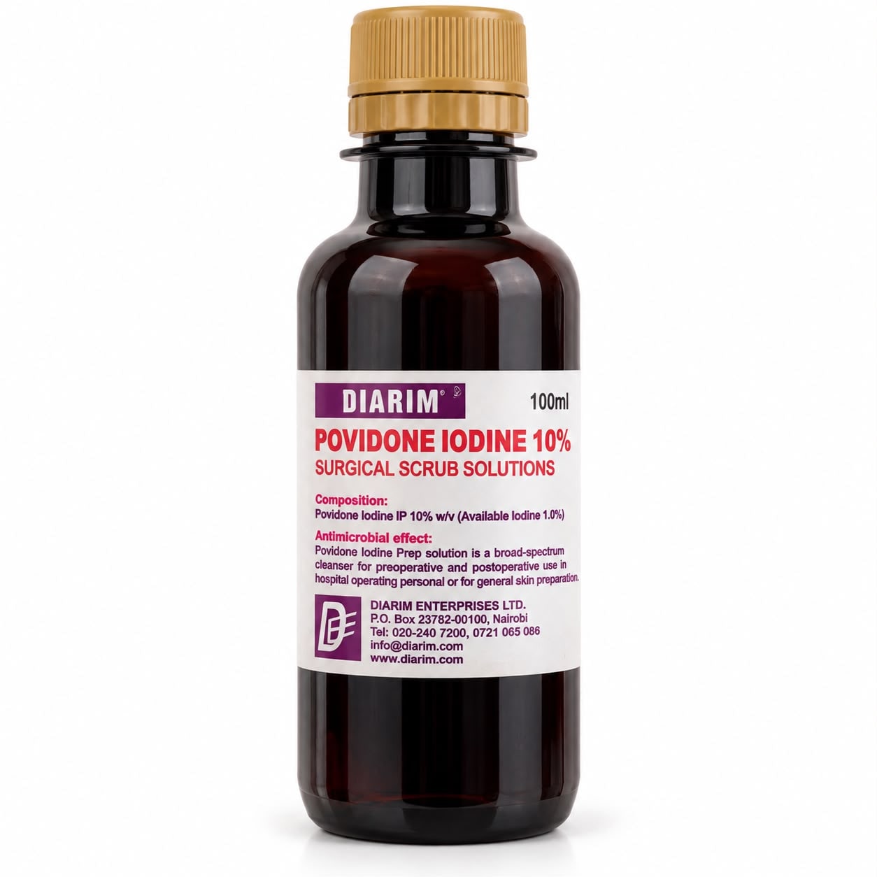 Povidone Iodine 10%, povidone 100ML