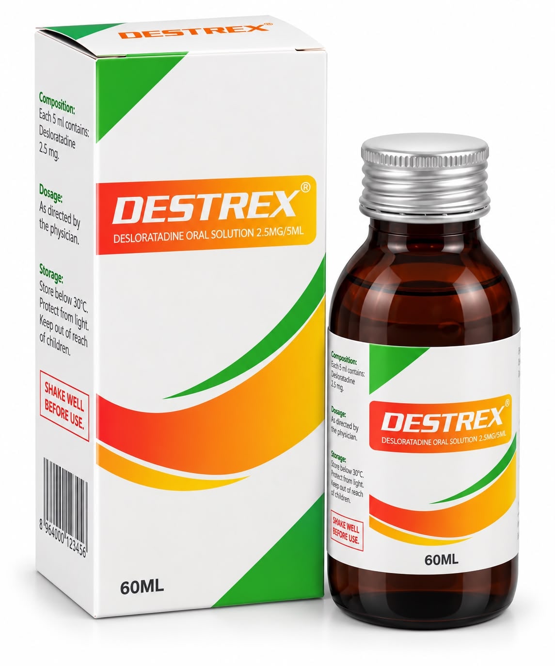 Desloratidine syrup 2.5mg /5ml