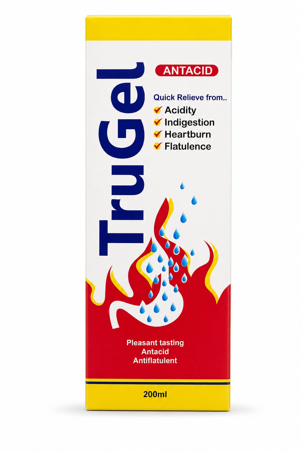 TruGel Antacid Suspension 200 ml
