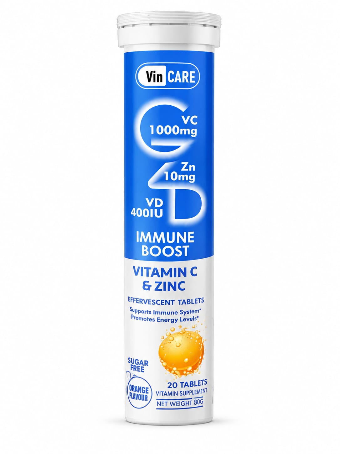 VinCare Vitamin C & Zinc Tablets