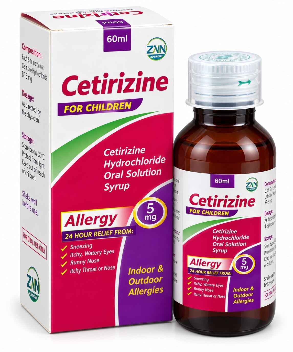 Cetirizine syrup (For children)