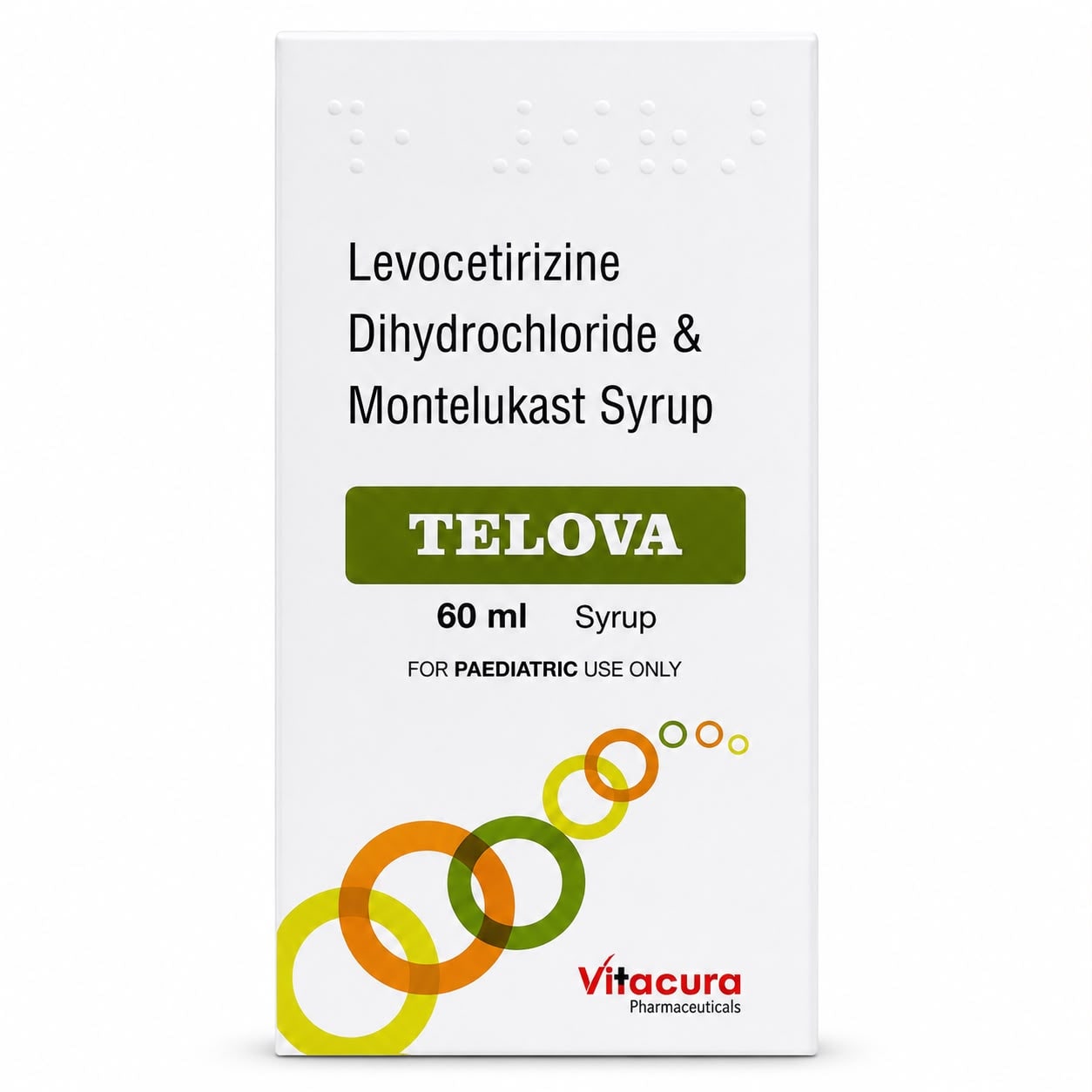 TELOVA SYRUP 60ML- Levocetrizine + Montelucast