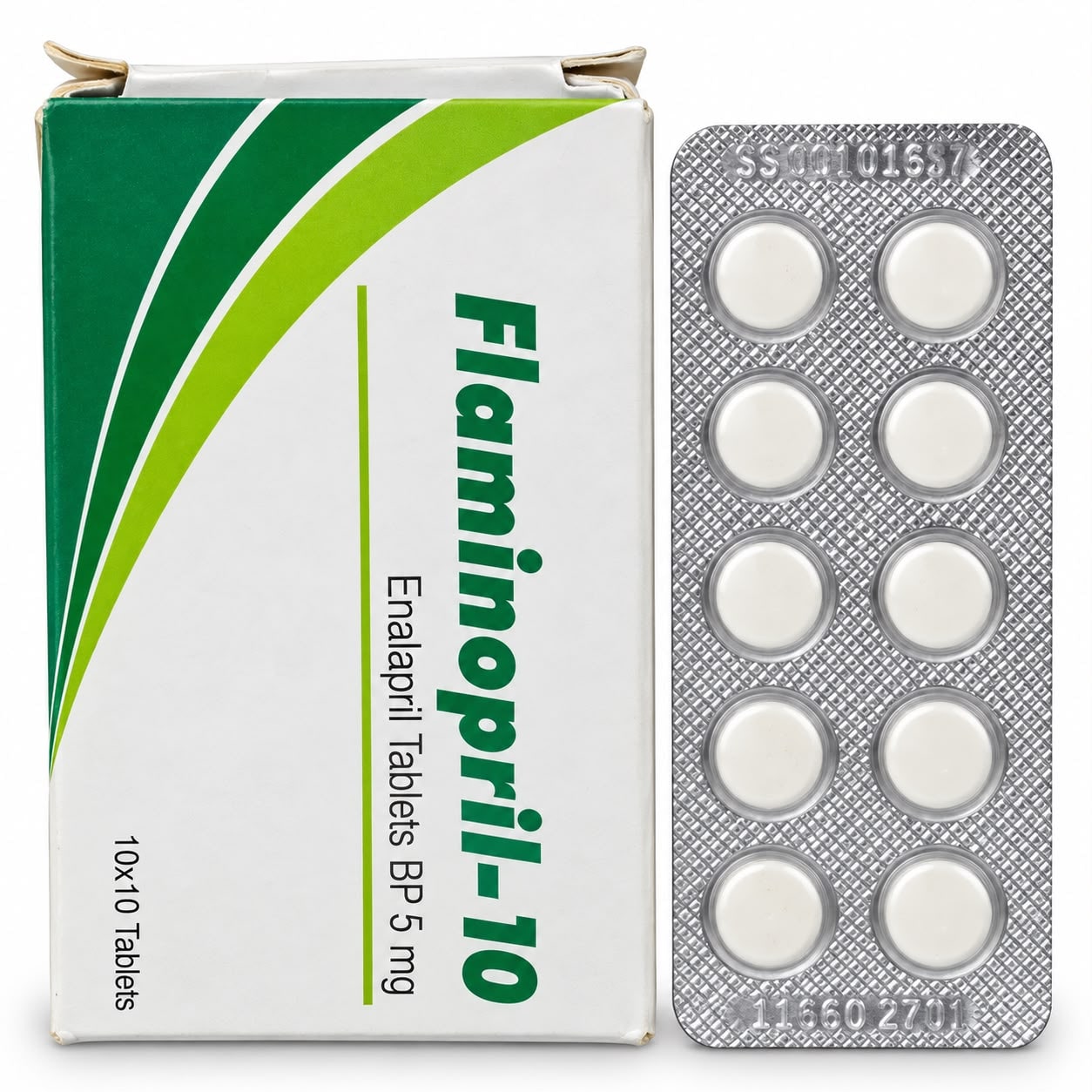 Flaminopril 10mg tablets (Enalapril)