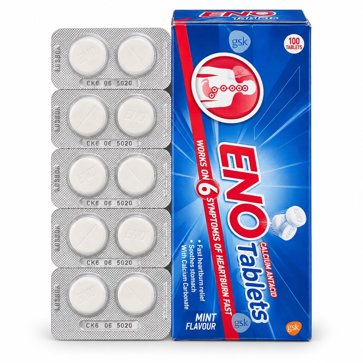 ENO Calcium Antacid Tablets