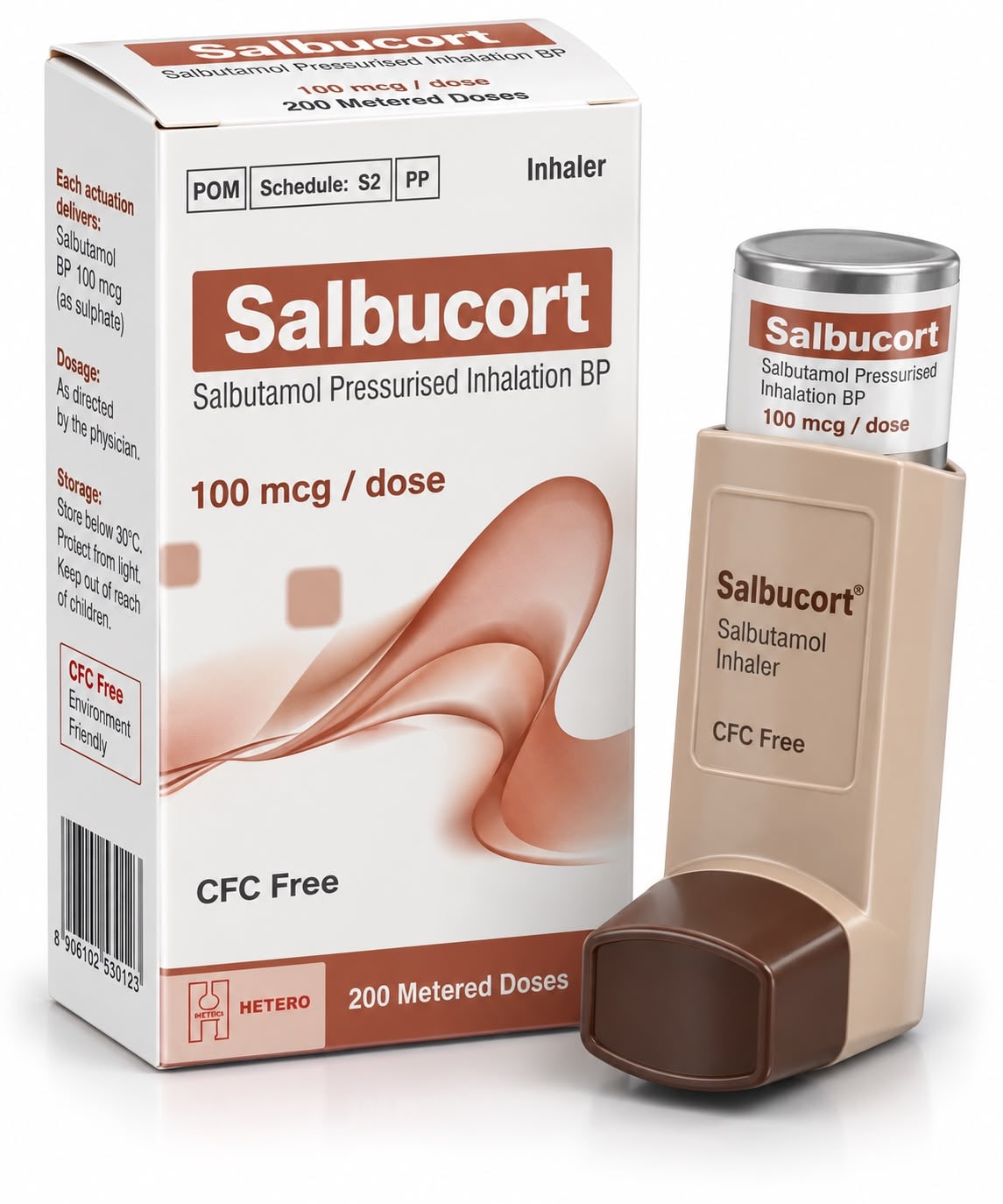 Salbucort (Ventolin generic) inhaler