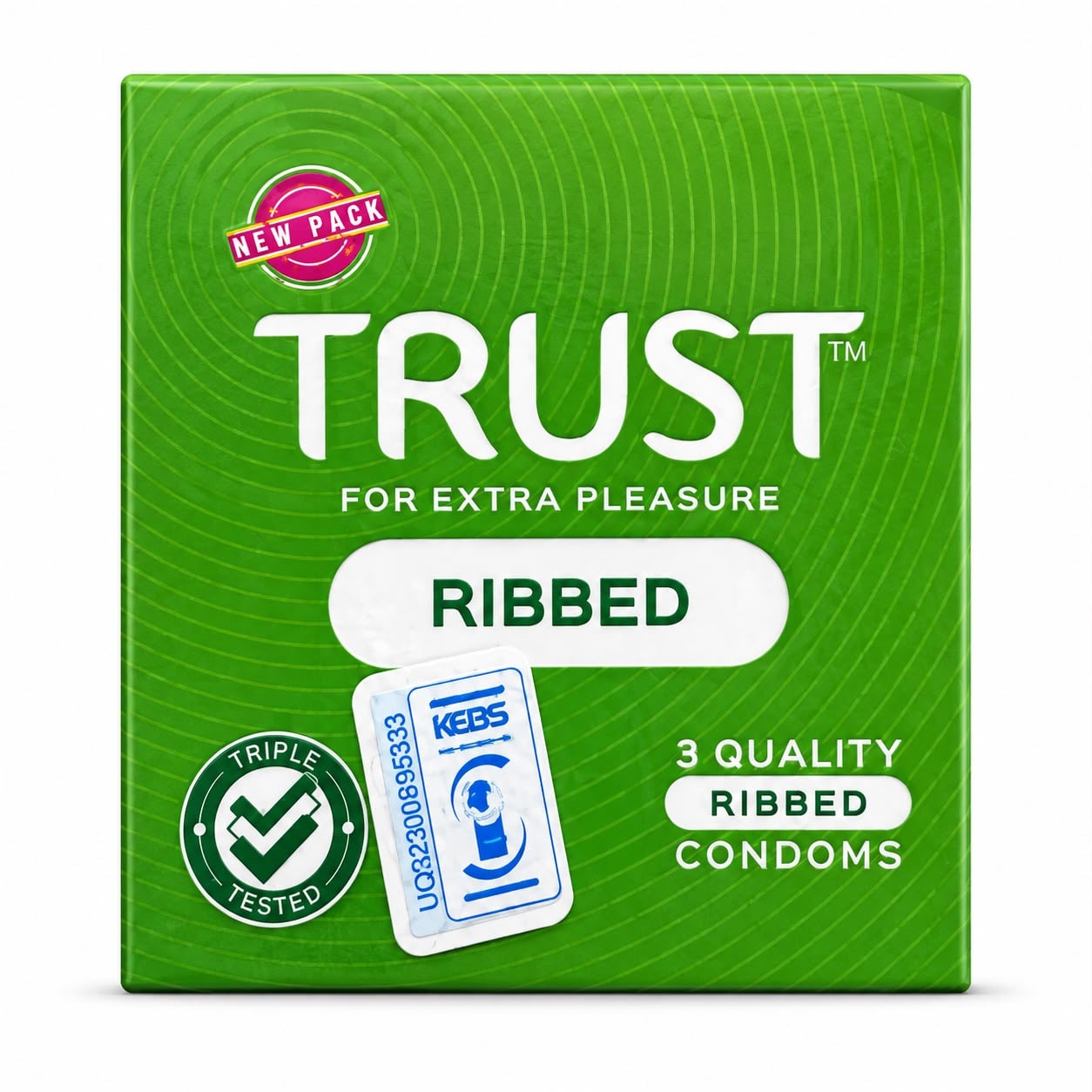 TRUST RIBBED CONDOM