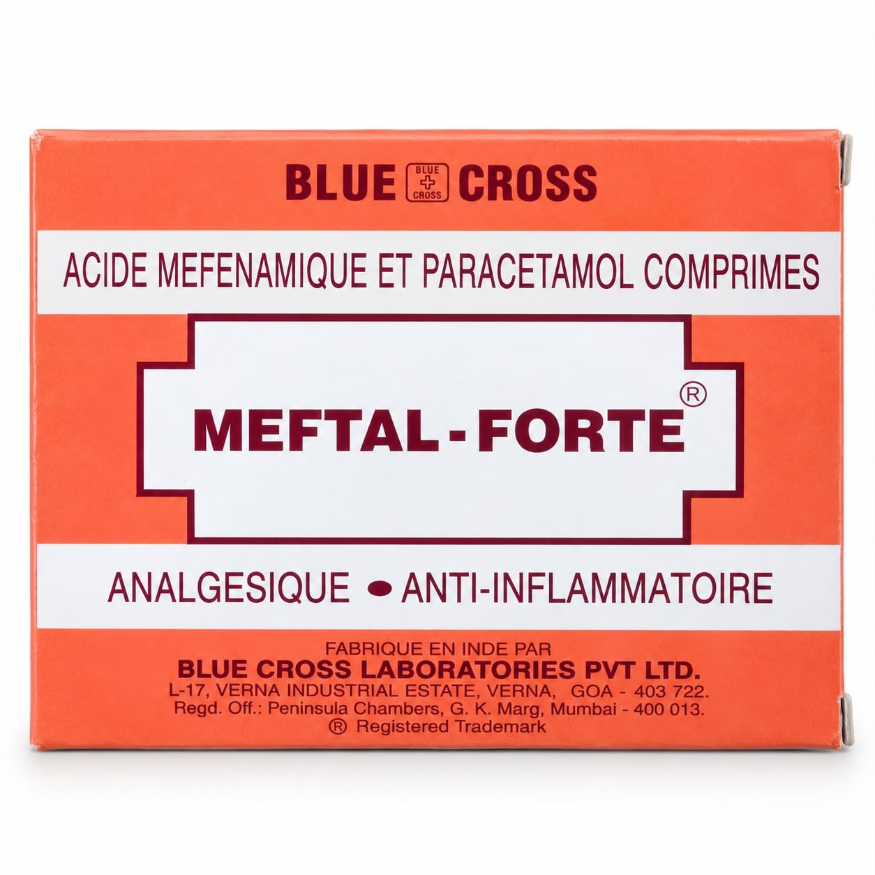 Meftal Forte  Mefenamic 500 mg + Paracetamol 325 mg tabs
