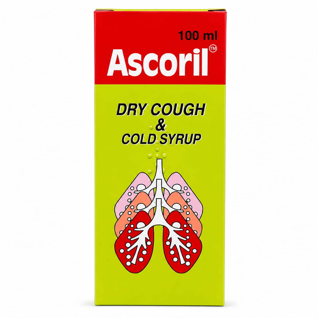 Ascoril Dry Cough & Cold Syrup 100 ml