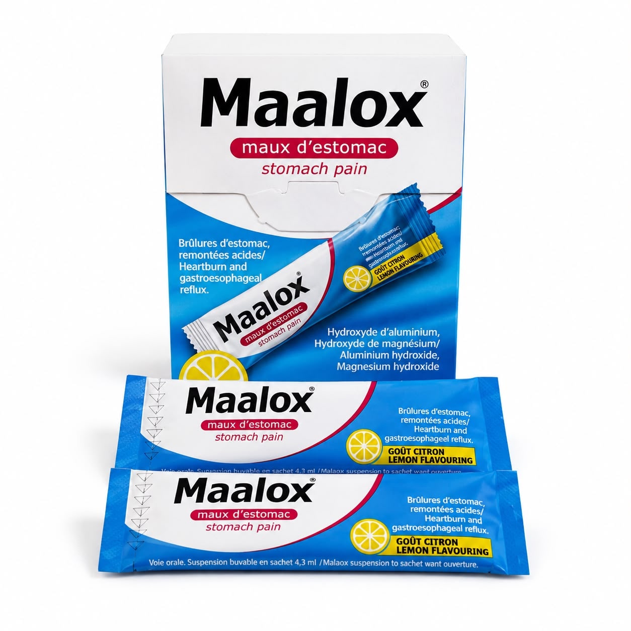 Maalox Satchet Lemon flavor