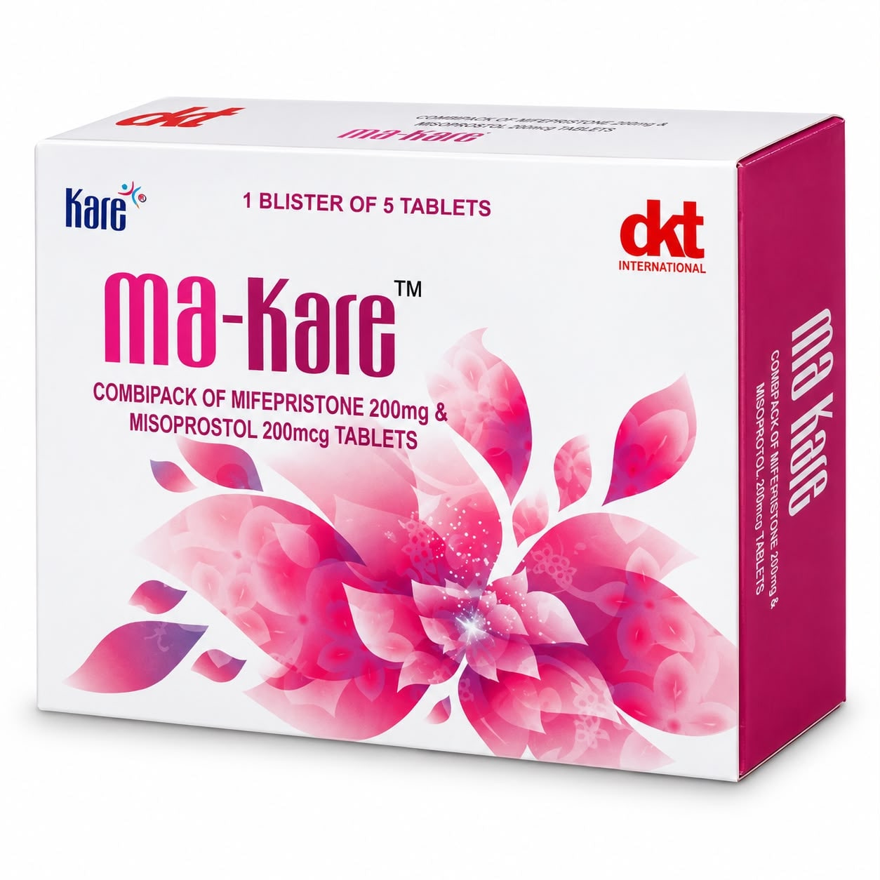 MA-Kare Combipack – (Mifepristone 200mg + Misoprostol 200mcg) 5 Tablets